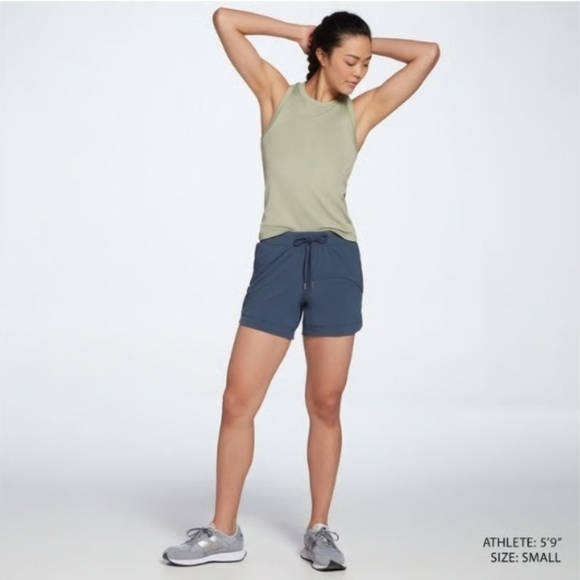 Women's Calia Truelight  Woven Bermuda Shorts, Ardosia Slate, Small, NWT - Picture 2 of 13